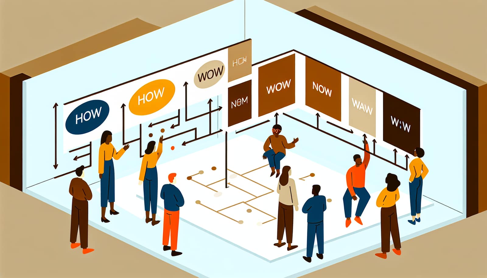 How Now Wow Matrix — sorting ideas by originality and feasibility