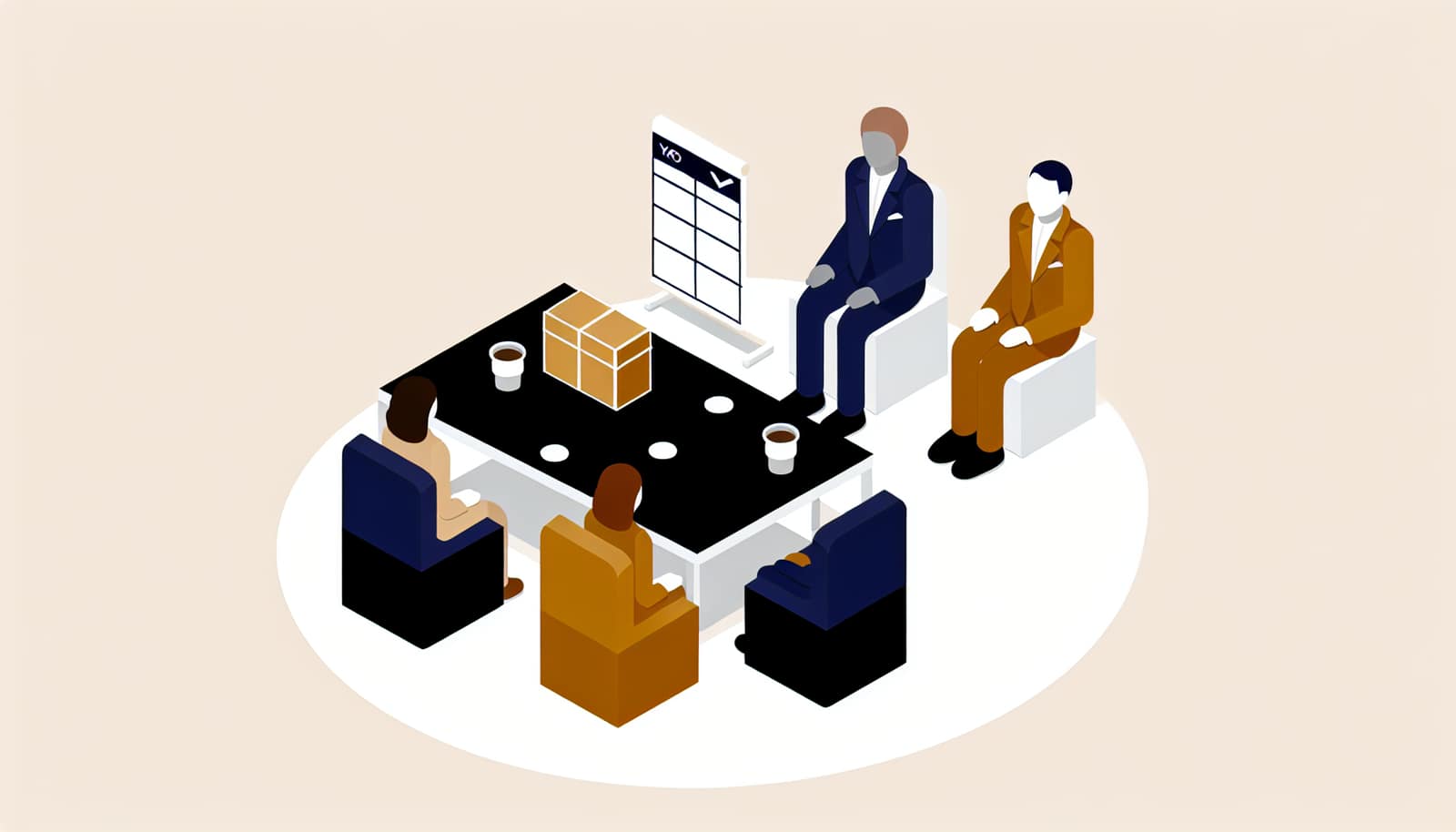 Lean Coffee meeting — democratic agenda-setting with dot voting