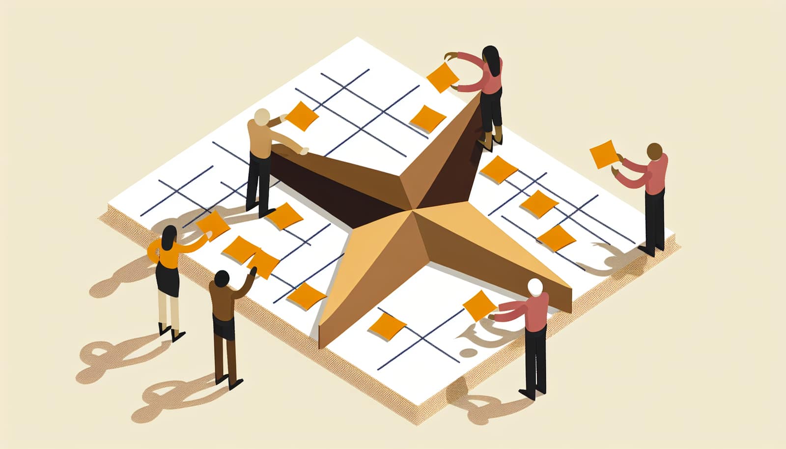 Starfish Retrospective — five-point reflection on team practices